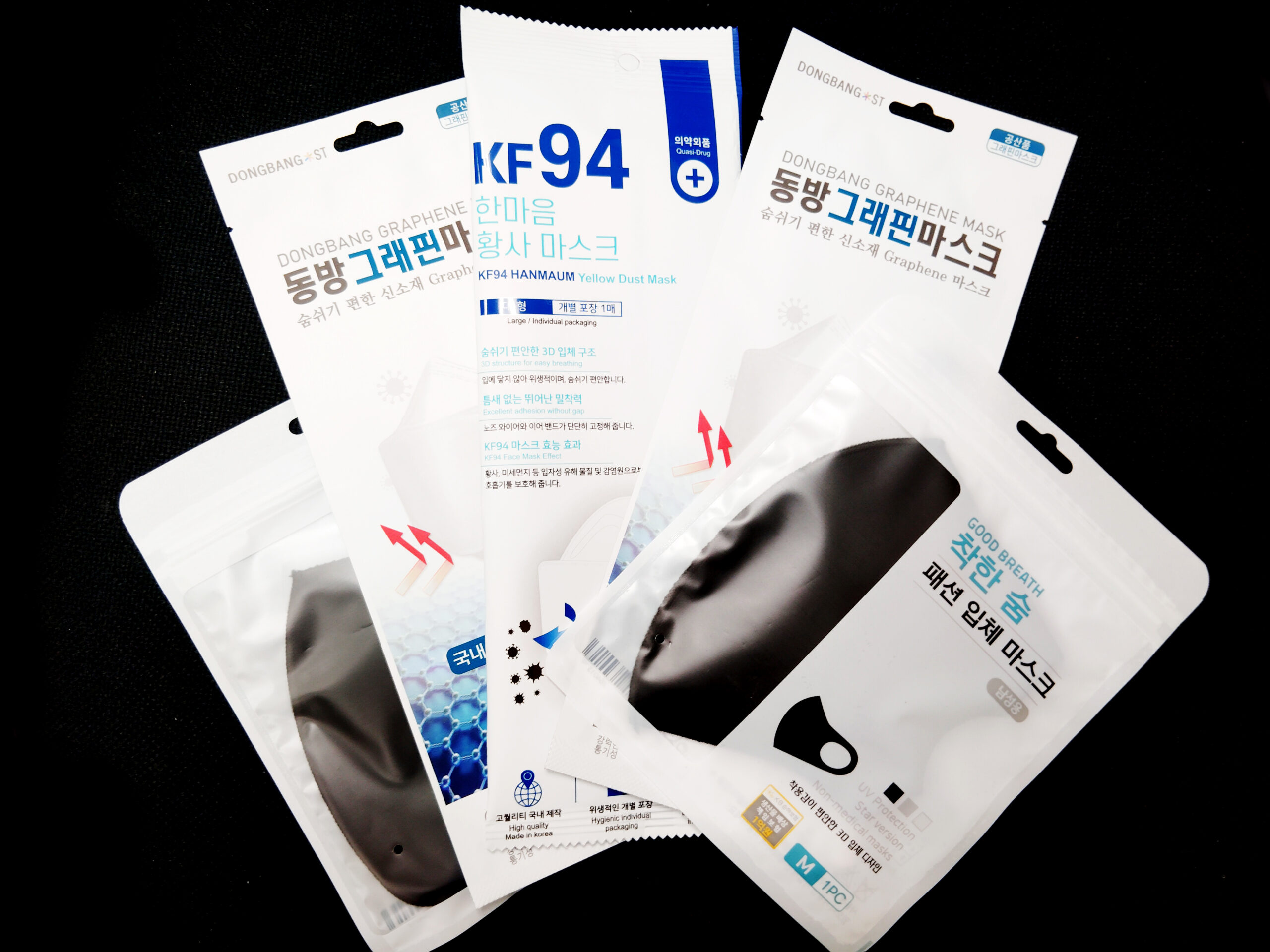 KF94 Face Masks – 5 Mixed Masks per Pack (Test)