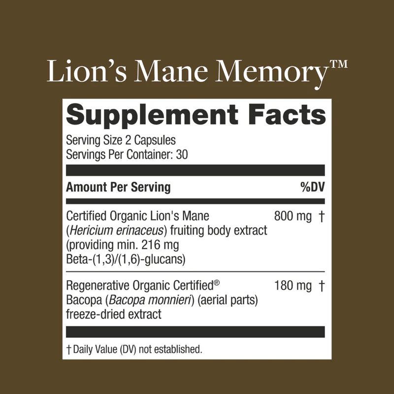 Lion’s Mane Memory™