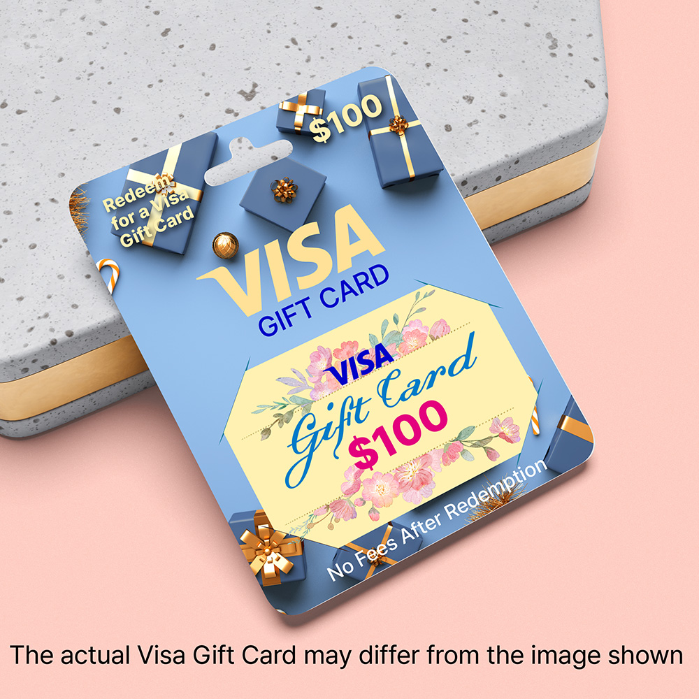 Redeem for Visa Physical Gift Card $100
